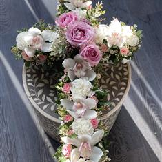 White &amp; Pink Cross