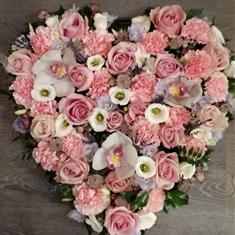 Pink &amp; White Heart