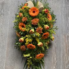 Orange &amp; Gold Single Ended Spray
