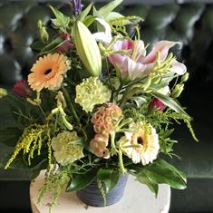 Upcycled Tin of Seasonal Flowers