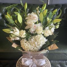 Luxury Cymbidium &amp; Lily Hand tied