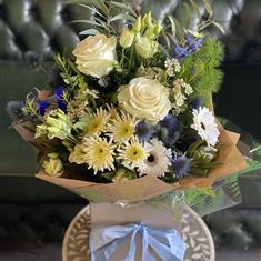 Blue &amp; White Hand Tied