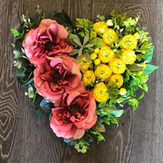 Silk Flower Heart 