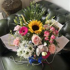 Seasonal Florist Choice Bag Arrangement 