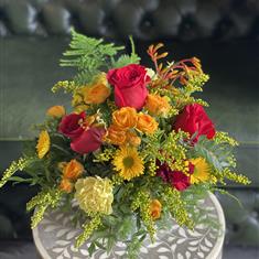Yellow &amp; Red Table Arrangement 