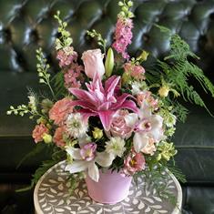 Pink Tin Arrangement 