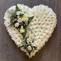 White Classic Heart