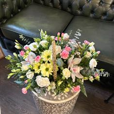 Pastel Basket Arrangement 
